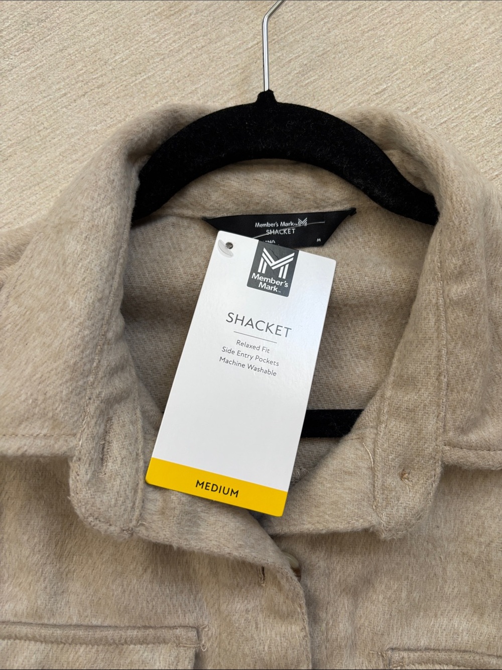 Tan Button-Up Shacket Jacket - Picture 4 of 8